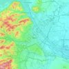 Mapa topográfico Viena, altitud, relieve
