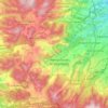 Mapa topográfico Huixquilucan, altitud, relieve