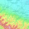 Mapa topográfico Reggio nell'Emilia, altitud, relieve