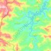 Mapa topográfico Embalse de Taguaza, altitud, relieve