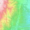 Mapa topográfico La Caldera, altitud, relieve