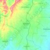 Mapa topográfico Baranoa, altitud, relieve
