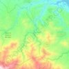 Mapa topográfico Rio Jagua, altitud, relieve