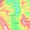 Mapa topográfico Río Humuya, altitud, relieve