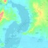 Mapa topográfico Laguna de Guájaro, altitud, relieve