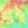 Mapa topográfico Toche, altitud, relieve