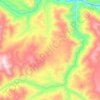 Mapa topográfico Río Colorado, altitud, relieve