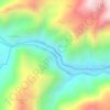 Mapa topográfico Río Cuenca, altitud, relieve