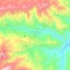 Mapa topográfico Río Blanco, altitud, relieve