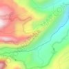 Mapa topográfico Ecoparque Nevado del Ruíz, altitud, relieve