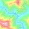 Mapa topográfico Los Cujíes, altitud, relieve