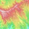 Mapa topográfico Comasagua, altitud, relieve