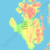 Mapa topográfico Isla del Príncipe de Gales, altitud, relieve