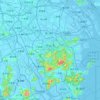 Mapa topográfico 中山市, altitud, relieve