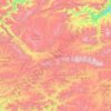 Mapa topográfico Bamiyan, altitud, relieve