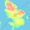 Mapa topográfico Amund Ringnes Island, altitud, relieve