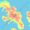Mapa topográfico Ellef Ringnes Island, altitud, relieve